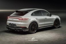 画像3:  PORSCHE ポルシェ Cayenne カイエン SUV Coupe E3 9Y0 リア ディフューザー 本物DryCarbon ドライカーボン (3)