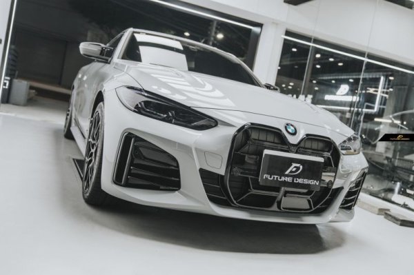 BMW 4シリーズ G26 フロント用 艶ありブラックキドニーグリル センター