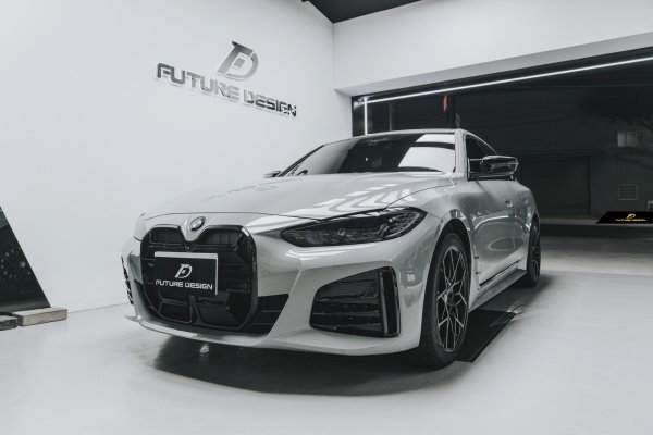 BMW 4シリーズ G26 フロント用 艶ありブラックキドニーグリル センター