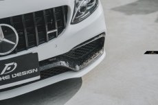 画像12: BENZ メルセデス・ベンツ Cクラス W205 C63 フロントバンパー用鍛造カーボン ガーニッシュ スポイラー 本物DryCarbon ドライカーボン 大理石ような美しい (12)