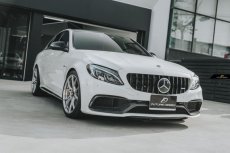 画像11: BENZ メルセデス・ベンツ Cクラス W205 C63 フロントバンパー用鍛造カーボン ガーニッシュ スポイラー 本物DryCarbon ドライカーボン 大理石ような美しい (11)