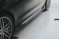 画像1: BENZ メルセデス・ベンツ C-Class W206 S206 サイドスカート 本物Drycarbon ドライカーボン (1)