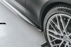 画像3: BENZ メルセデス・ベンツ C-Class W206 S206 サイドスカート 本物Drycarbon ドライカーボン (3)