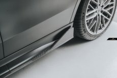 画像4: BENZ メルセデス・ベンツ C-Class W206 S206 サイドスカート 本物Drycarbon ドライカーボン (4)