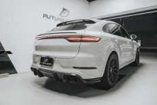 画像4:  PORSCHE ポルシェ Cayenne カイエン SUV Coupe E3 9Y0 リア ディフューザー 本物DryCarbon ドライカーボン (4)