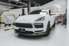 画像12:  PORSCHE ポルシェ Cayenne カイエン Coupe クーペ 9Y0 フロント リップスポイラー 本物DryCarbon ドライカーボン (12)