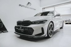 画像3: BMW 3シリーズ G20 G21 Mスポーツ 後期用 フロントバンパー リップスポイラー 本物DryCarbon ドライカーボン V2 (3)