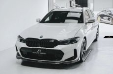 画像13: BMW 3シリーズ G20 G21 Mスポーツ 後期用 フロントバンパー リップスポイラー 本物DryCarbon ドライカーボン V2 (13)