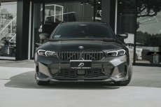 画像16: BMW 3シリーズ G20 G21 Mスポーツ 後期用 フロントバンパー リップスポイラー 本物DryCarbon ドライカーボン V2 (16)