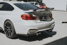 画像4: BMW 4シリーズ F32 トランク用 G82仕様 リアウィング リアスポイラー 本物DryCarbon ドライカーボン  (4)