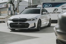 画像3: BMW 3シリーズ G20 G21 後期車 M-TECH Mスポーツ サイドスカート スポイラー 本物DryCarbon ドライカーボン (3)