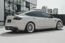 画像12: TESLA テスラ MODEL モデル 3 トランク用リアウィング リアスポイラー 本物Drycarbon ドライカーボン (12)