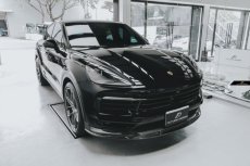 画像19:  PORSCHE ポルシェ Cayenne カイエン Coupe クーペ 9Y0 フロント リップスポイラー 本物DryCarbon ドライカーボン (19)