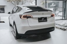 画像5: TESLA テスラ MODEL モデル Y トランク用 リアスポイラー 本物Drycarbon ドライカーボン (5)