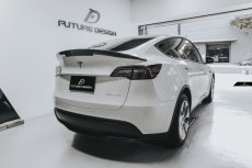 画像2: TESLA テスラ MODEL モデル Y トランク用 リアスポイラー 本物Drycarbon ドライカーボン (2)