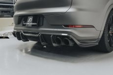 画像25:  PORSCHE ポルシェ Cayenne カイエン SUV Coupe E3 9Y0 リア ディフューザー 本物DryCarbon ドライカーボン (25)