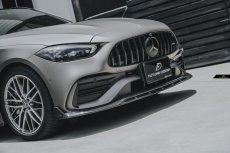 画像15: BENZ メルセデス・ベンツ C-Class W206 S206 フロント リップスポイラー 本物Drycarbon ドライカーボン (15)