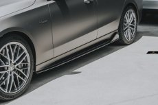 画像10: BENZ メルセデス・ベンツ C-Class W206 S206 サイドスカート 本物Drycarbon ドライカーボン (10)