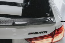 画像2: BMW 5シリーズ G31 ツーリング トランク用 リアスポイラー リアゲットスポイラー本物Drycarbon ドライカーボン (2)