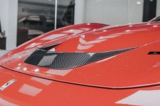 画像2: Ferrari フェラーリ F8 フロント ボンネット エアインテーク カバー 本物DryCarbon ドライカーボン (2)