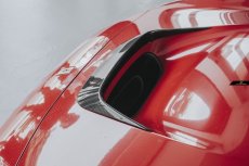 画像4: Ferrari フェラーリ F8 フロント ボンネット エアインテーク カバー 本物DryCarbon ドライカーボン (4)