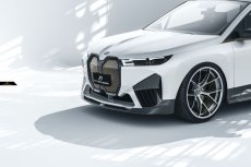 画像19: BMW iXシリーズ i20 Mスポーツ M60 フロント用 リップスポイラー 本物DryCarbon ドライカーボン (19)