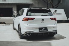 画像12: VW フォルクスワーゲン GOLF ゴルフ 8 GTI Mk8 リア ディフューザー 本物Drycarbon ドライカーボン (12)