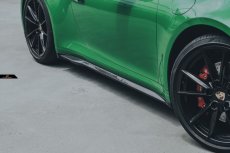 画像13: ポルシェ 911 992 Carrera サイド スカート 本物Drycarbon ドライカーボン  (13)