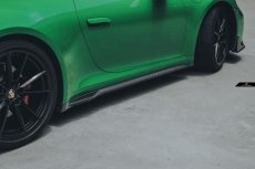 画像14: ポルシェ 911 992 Carrera サイド スカート 本物Drycarbon ドライカーボン  (14)