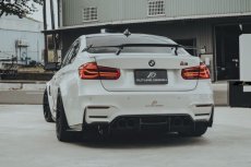 画像3: BMW 3シリーズ F80 M3 セダン トランク用  リアウィング リアスポイラー 本物DryCarbon ドライカーボン (3)