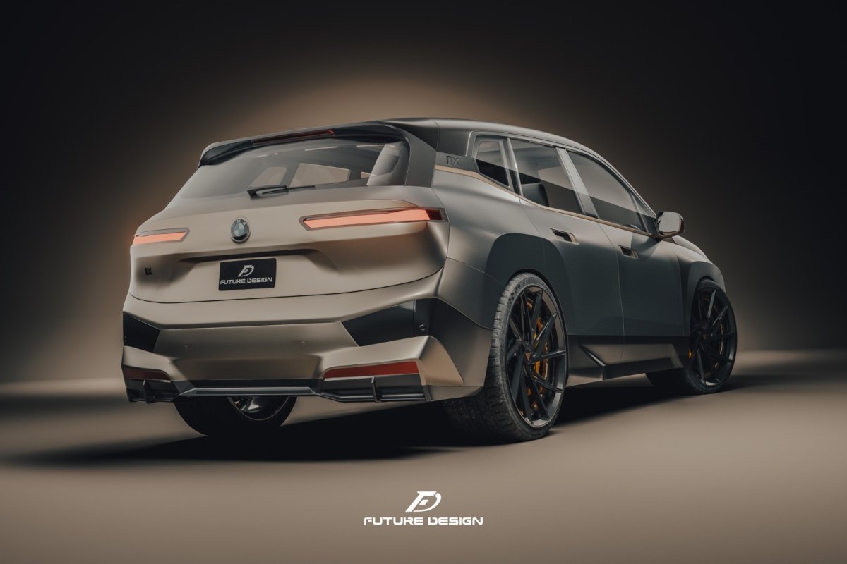 画像16: BMW iXシリーズ i20 Mスポーツ M60 リアディフューザー 本物DryCarbon ドライカーボン (16)