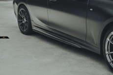 画像5: BMW 3シリーズ G20 G21 M-TECH Mスポーツ バンパー用サイドスカート スポイラー ステッジ 本物DryCarbon ドライカーボン (5)