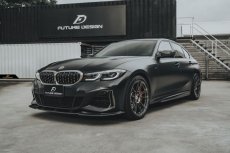 画像4: BMW 3シリーズ G20 G21 M-TECH Mスポーツ フロントバンパー用リップスポイラー 本物DryCarbon ドライカーボン (4)