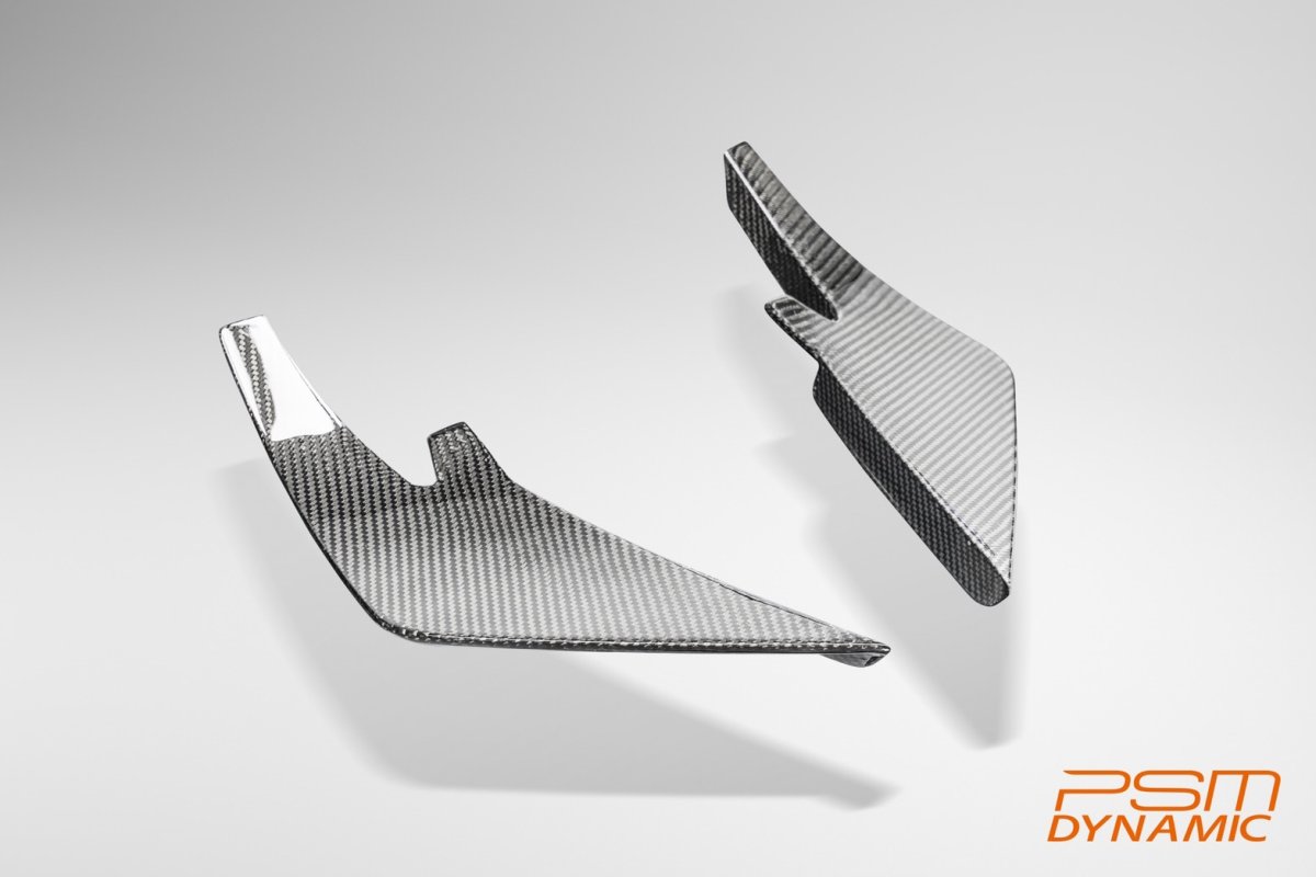 画像14: 【PSM DYNAMIC】BMW Mシリーズ G80 M3 G82 M4 フロント用 カナード スポイラー 本物DryCarbon ドライカーボン (14)