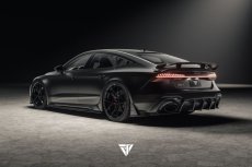 画像4: AUDI RS7 C8 リアディフューザー スプリッター 本物DryCarbon ドライカーボン (4)