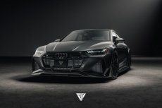 画像4: AUDI RS7 C8 フロント リップスポイラー 本物DryCarbon ドライカーボン (4)