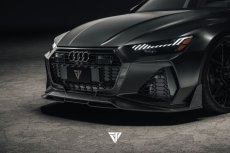 画像2: AUDI RS7 C8 フロント リップスポイラー 本物DryCarbon ドライカーボン (2)