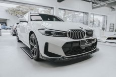 画像9: BMW 3シリーズ G20 G21 Mスポーツ 後期用 フロントバンパー リップスポイラー 本物DryCarbon ドライカーボン V1 (9)