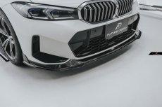 画像10: BMW 3シリーズ G20 G21 Mスポーツ 後期用 フロントバンパー リップスポイラー 本物DryCarbon ドライカーボン V1 (10)