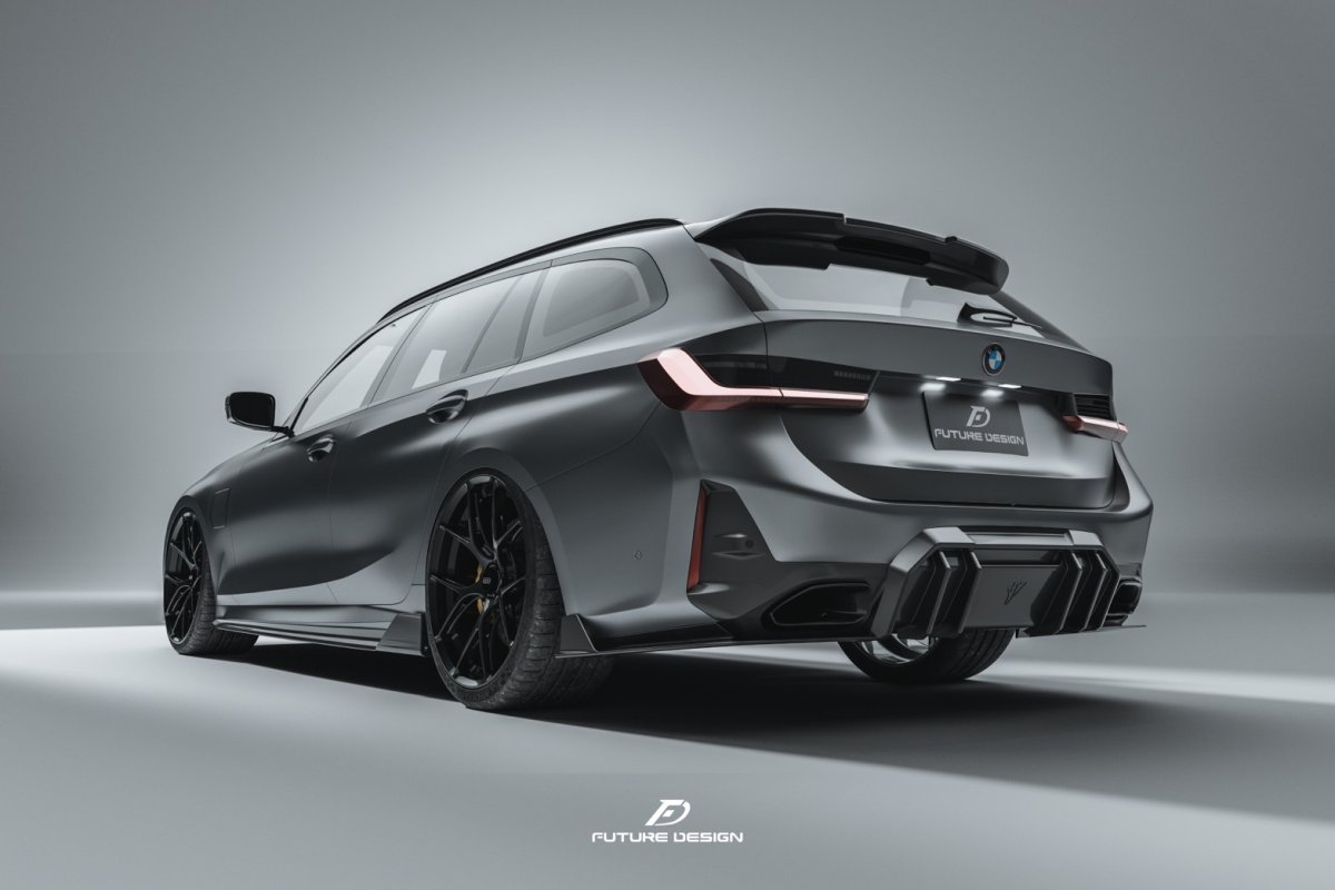 画像19: BMW 3シリーズ G20 G21 LCI 後期車 Mスポーツ M340i リアバンパー用 ディフューザー 本物DryCarbon ドライカーボン (19)