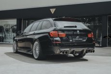 画像9: BMW 5シリーズ F10 セダン F11ツーリング Mスポーツ M5 リアバンパー用ディフューザー 本物ドライカーボン DryCarbon (9)