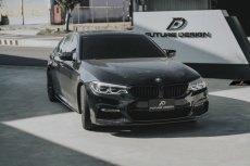 画像13: BMW 5シリーズ G30 セダン G31 ツーリング Mスポーツ フロント用リップスポイラー 本物DryCarbon ドライカーボン (13)