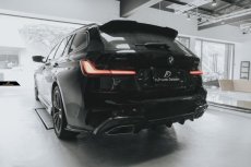 画像15: BMW 3シリーズ G21 ツーリング リアスポイラー 本物DryCarbon ドライカーボン (15)