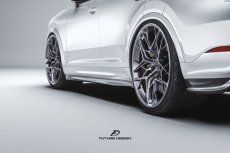 画像4:  PORSCHE ポルシェ Cayenne カイエン Coupe クーペ E3 9Y0 サイドスカート 本物DryCarbon ドライカーボン (4)