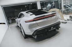 画像15: Porsche ポルシェ Taycan タイカン リア ルーフスポイラー 本物Drycarbon ドライカーボン (15)