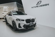 画像24: BMW Xシリーズ X4 G02 Mスポーツ 後期車 フロントバンパー用リップスポイラー 本物DryCarbon ドライカーボン (24)