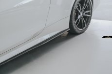 画像3: BMW 4シリーズ G22 M-TECH Mスポーツ サイドスカート スポイラー 本物DryCarbon ドライカーボン (3)