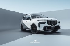 画像15: BMW Xシリーズ X7 G07 後期 Mスポーツ フロントバンパー用リップスポイラー 本物DryCarbon ドライカーボン (15)