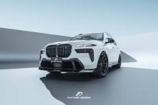 画像14: BMW Xシリーズ X7 G07 後期 Mスポーツ フロントバンパー用リップスポイラー 本物DryCarbon ドライカーボン (14)