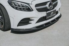 画像4: BENZ メルセデス・ベンツ C-Class W205 C205 S205 後期車専用 フロント リップスポイラー 本物Drycarbon ドライカーボン (4)